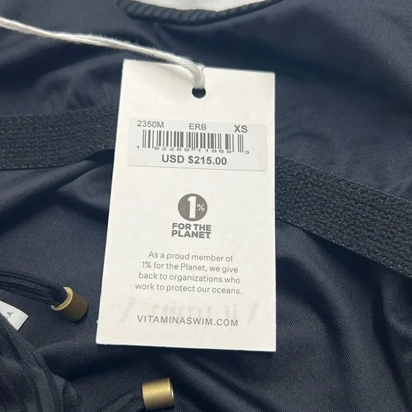 Vitamin A NWT Gemma One Piece Black Eco Rib One Piece Sexy Swimsuit XS - Picture 8 of 14